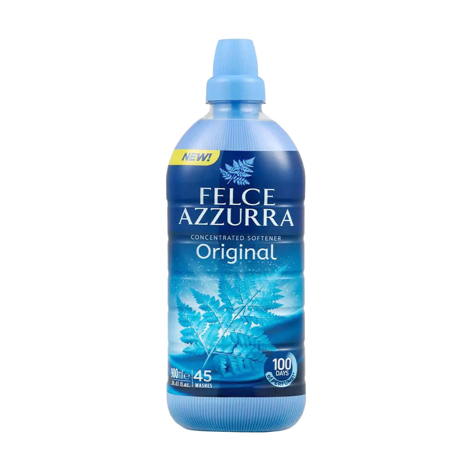 Концентрований пом'якшувач для тканин Felce Azzurra Original, 45 циклів прання, 900 мл